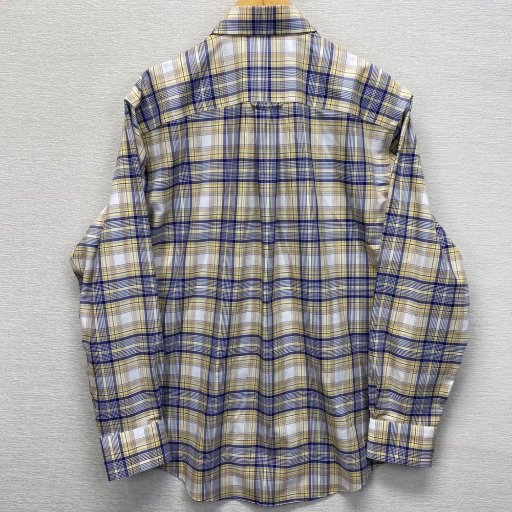 Cabelas Wrinkle-Free Plaid Button Down Shirt Mens M Cotton Long Sleeve VTG - Picture 9 of 9